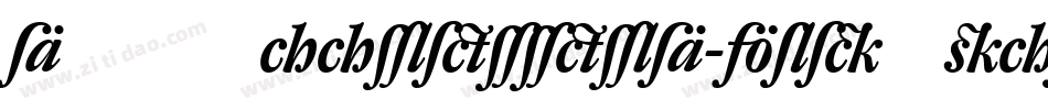 DTLHaarlemmerD-BoldItalic字体转换