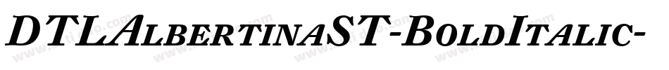 DTLAlbertinaST-BoldItalic字体转换
