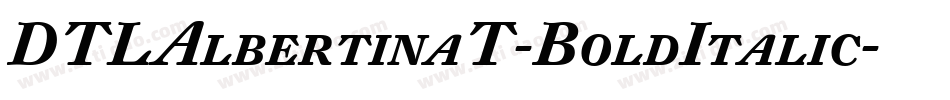DTLAlbertinaT-BoldItalic字体转换