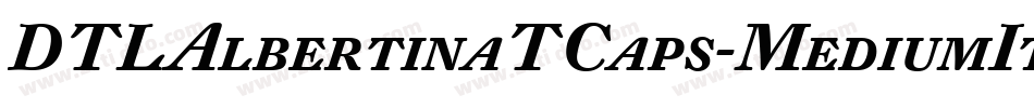 DTLAlbertinaTCaps-MediumItalic字体转换