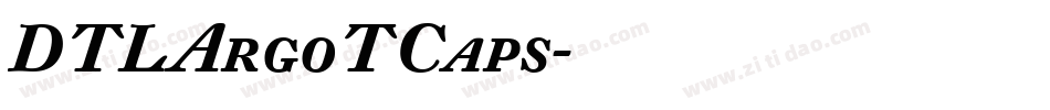 DTLArgoTCaps字体转换
