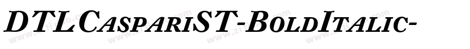 DTLCaspariST-BoldItalic字体转换