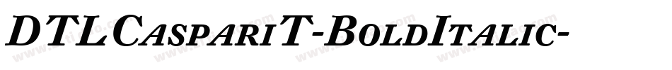 DTLCaspariT-BoldItalic字体转换