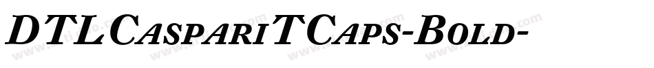 DTLCaspariTCaps-Bold字体转换