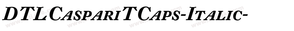 DTLCaspariTCaps-Italic字体转换