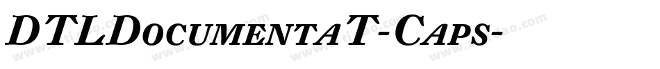 DTLDocumentaT-Caps字体转换