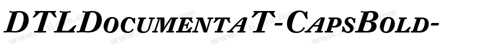 DTLDocumentaT-CapsBold字体转换