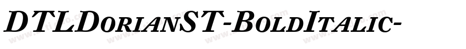 DTLDorianST-BoldItalic字体转换