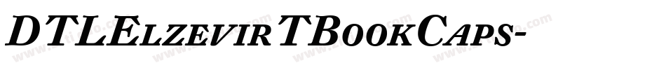 DTLElzevirTBookCaps字体转换