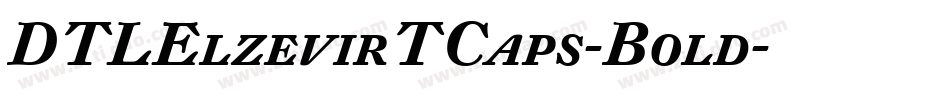 DTLElzevirTCaps-Bold字体转换