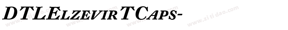 DTLElzevirTCaps字体转换