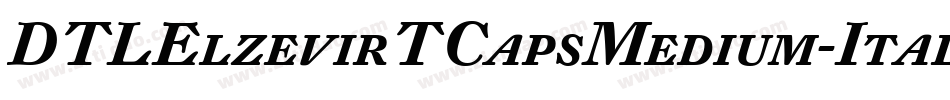 DTLElzevirTCapsMedium-Italic字体转换