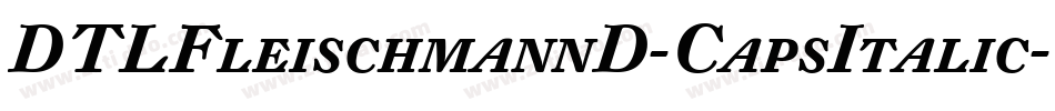 DTLFleischmannD-CapsItalic字体转换