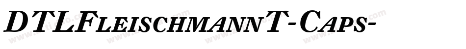 DTLFleischmannT-Caps字体转换