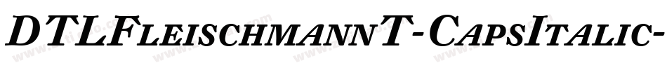 DTLFleischmannT-CapsItalic字体转换