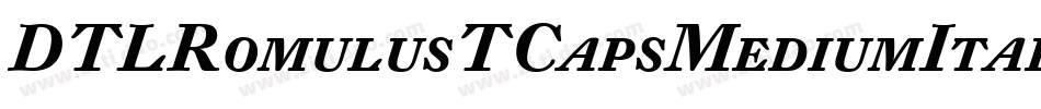 DTLRomulusTCapsMediumItalic字体转换
