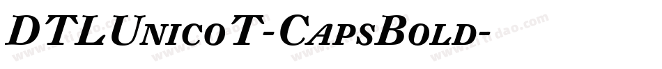 DTLUnicoT-CapsBold字体转换