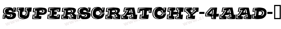 Superscratchy-4aAD字体转换