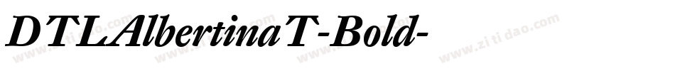 DTLAlbertinaT-Bold字体转换