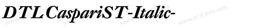 DTLCaspariST-Italic字体转换