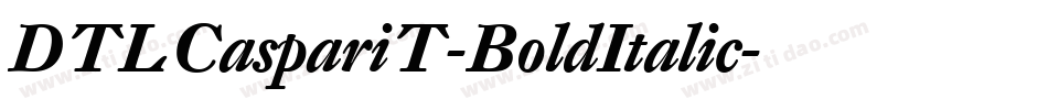 DTLCaspariT-BoldItalic字体转换