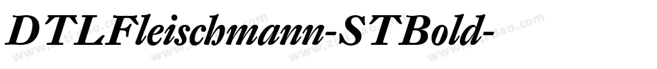 DTLFleischmann-STBold字体转换