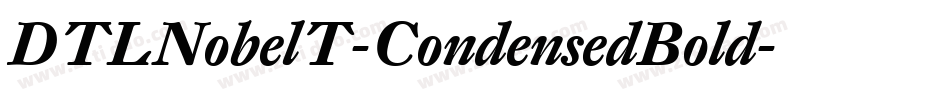 DTLNobelT-CondensedBold字体转换