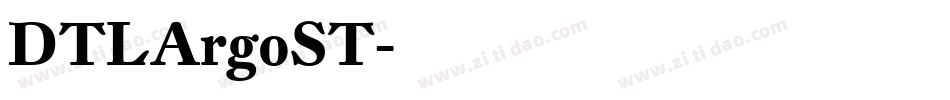 DTLArgoST字体转换
