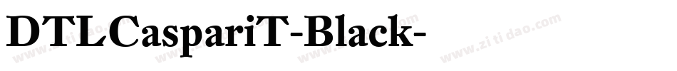 DTLCaspariT-Black字体转换