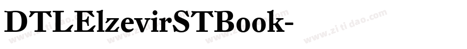DTLElzevirSTBook字体转换