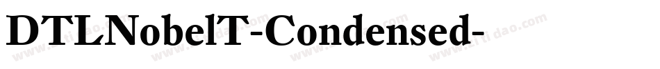 DTLNobelT-Condensed字体转换