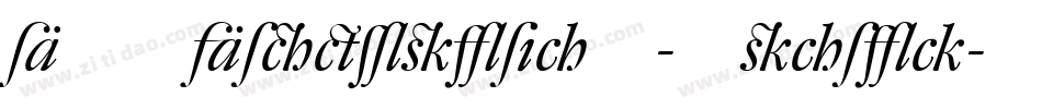 DTLAlbertinaT-Italic字体转换