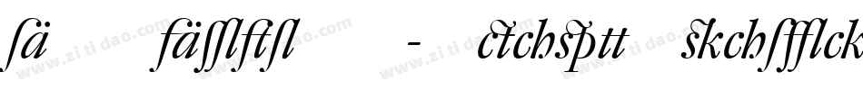 DTLArgoST-HeavyItalic字体转换
