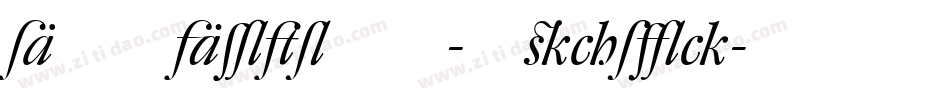 DTLArgoST-Italic字体转换