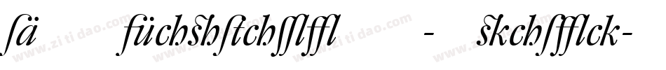 DTLCaspariST-Italic字体转换