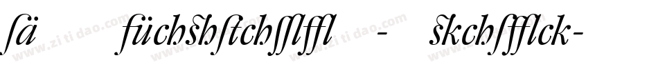 DTLCaspariT-Italic字体转换