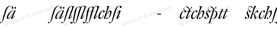 DTLDorianST-HeavyItalic字体转换
