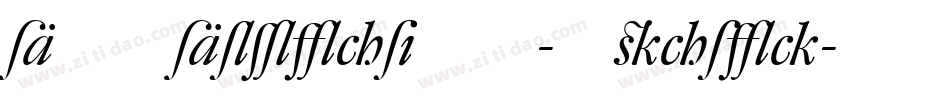 DTLDorianST-Italic字体转换