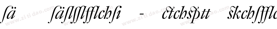 DTLDorianT-HeavyItalic字体转换