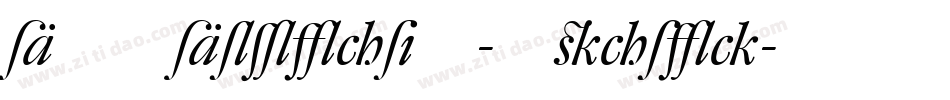 DTLDorianT-Italic字体转换
