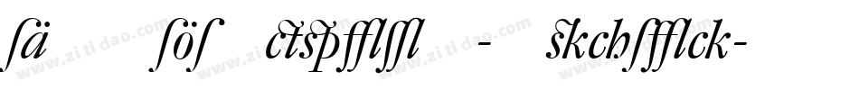 DTLElzevirT-Italic字体转换