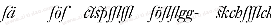 DTLElzevirTBook-Italic字体转换