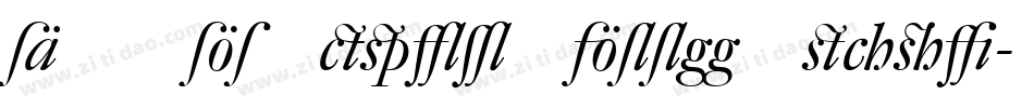 DTLElzevirTBookSwash-Italic字体转换