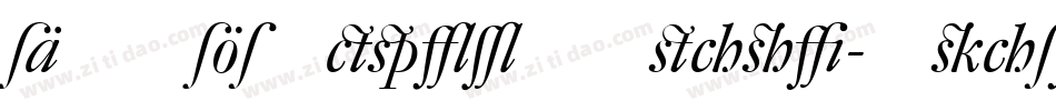 DTLElzevirTSwash-Italic字体转换