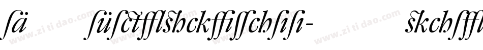 DTLFleischmann-STItalic字体转换