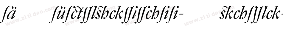DTLFleischmann-TItalic字体转换
