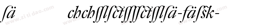 DTLHaarlemmerD-Alt字体转换