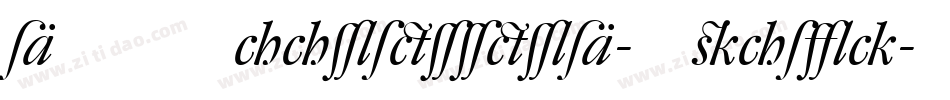 DTLHaarlemmerD-Italic字体转换