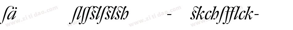 DTLRomulusST-Italic字体转换