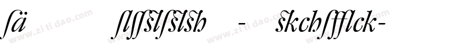 DTLRomulusT-Italic字体转换